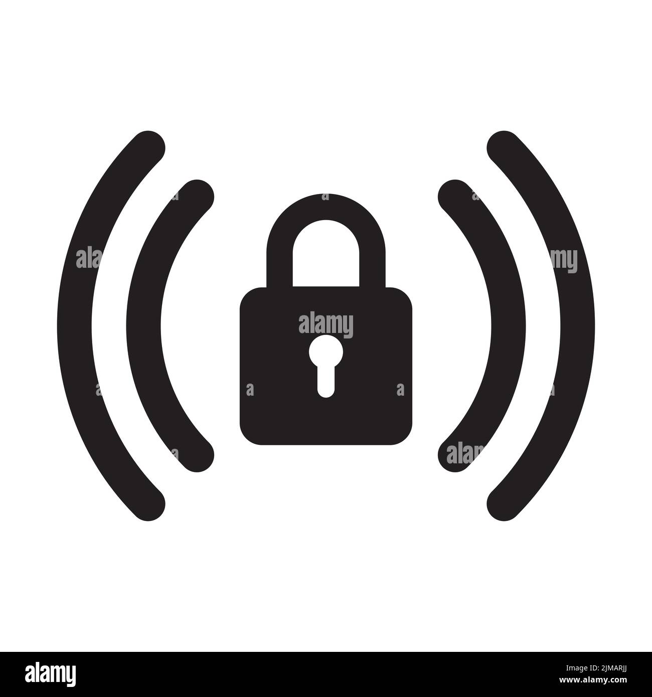 Symbolvektor für Wi-Fi-Kennwörter für Grafikdesign, Logo, Website, soziale Medien, mobile App, UI-Abbildung Stock Vektor