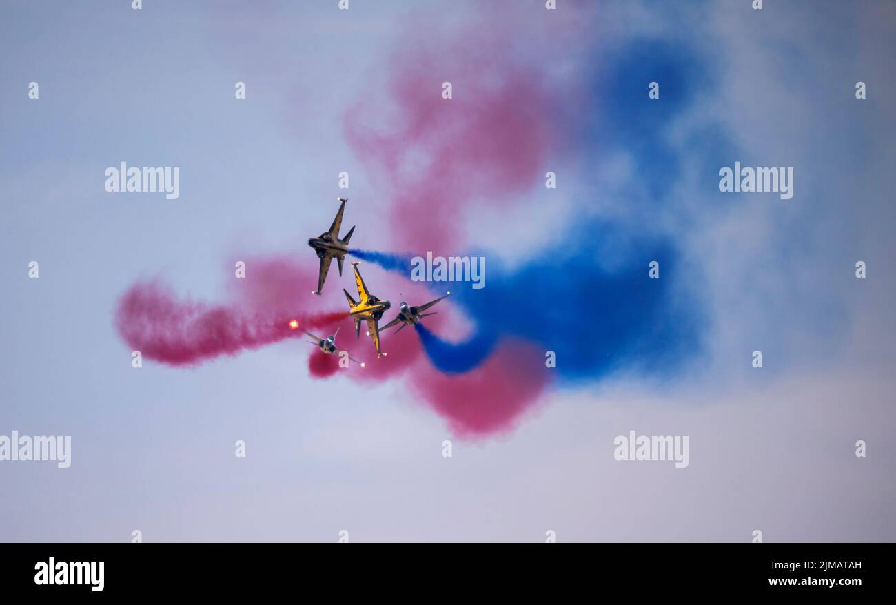 Luftwaffe der Republik Korea, „Black Eagles“, Aerobatic Display-Team beim Royal International Air Tattoo Stockfoto