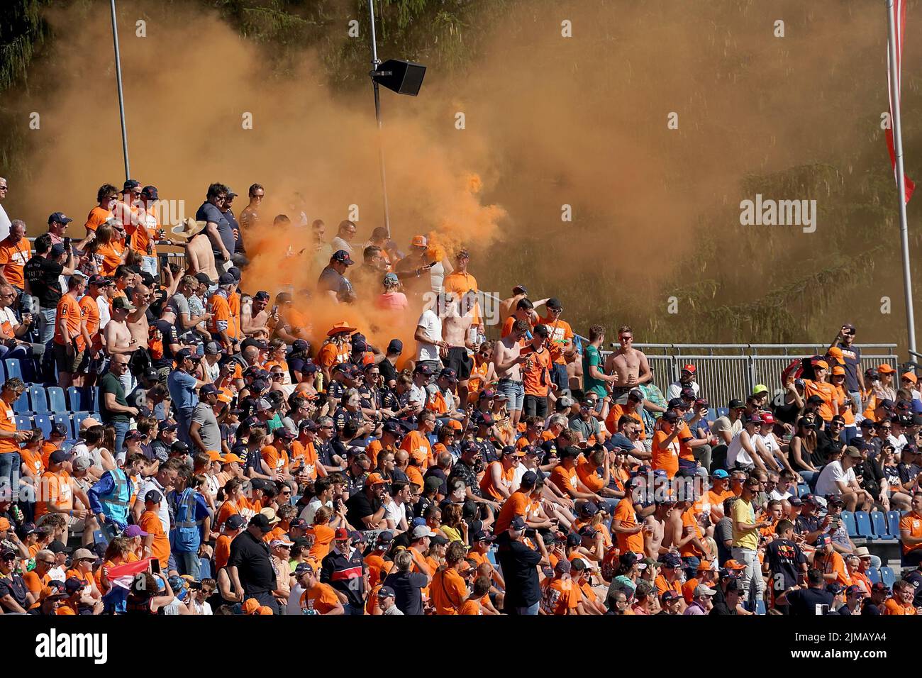08.07.2022, Red Bull Ring , Spielberg, Formula 1 BWT Grosser Preis von Österreich 2022 , im Bild Fans von Max Verstappen (NEL), Oracle Red Bull Racin Stockfoto