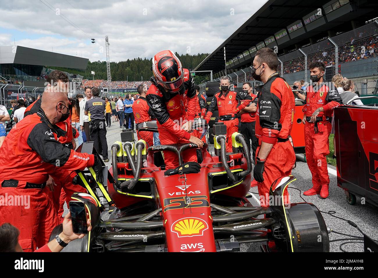09.07.2022, Red Bull Ring , Spielberg, Formula 1 BWT Grosser Preis von Österreich 2022 , im Bild Carlos Sainz Jr. (ESP), Scuderia Ferrari Stockfoto