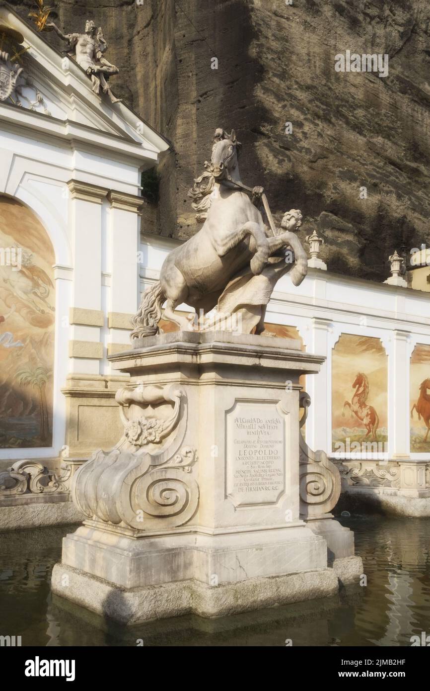 Salzburg - Barockpferdeschwemme, Pferdeteich, Österreich Stockfoto