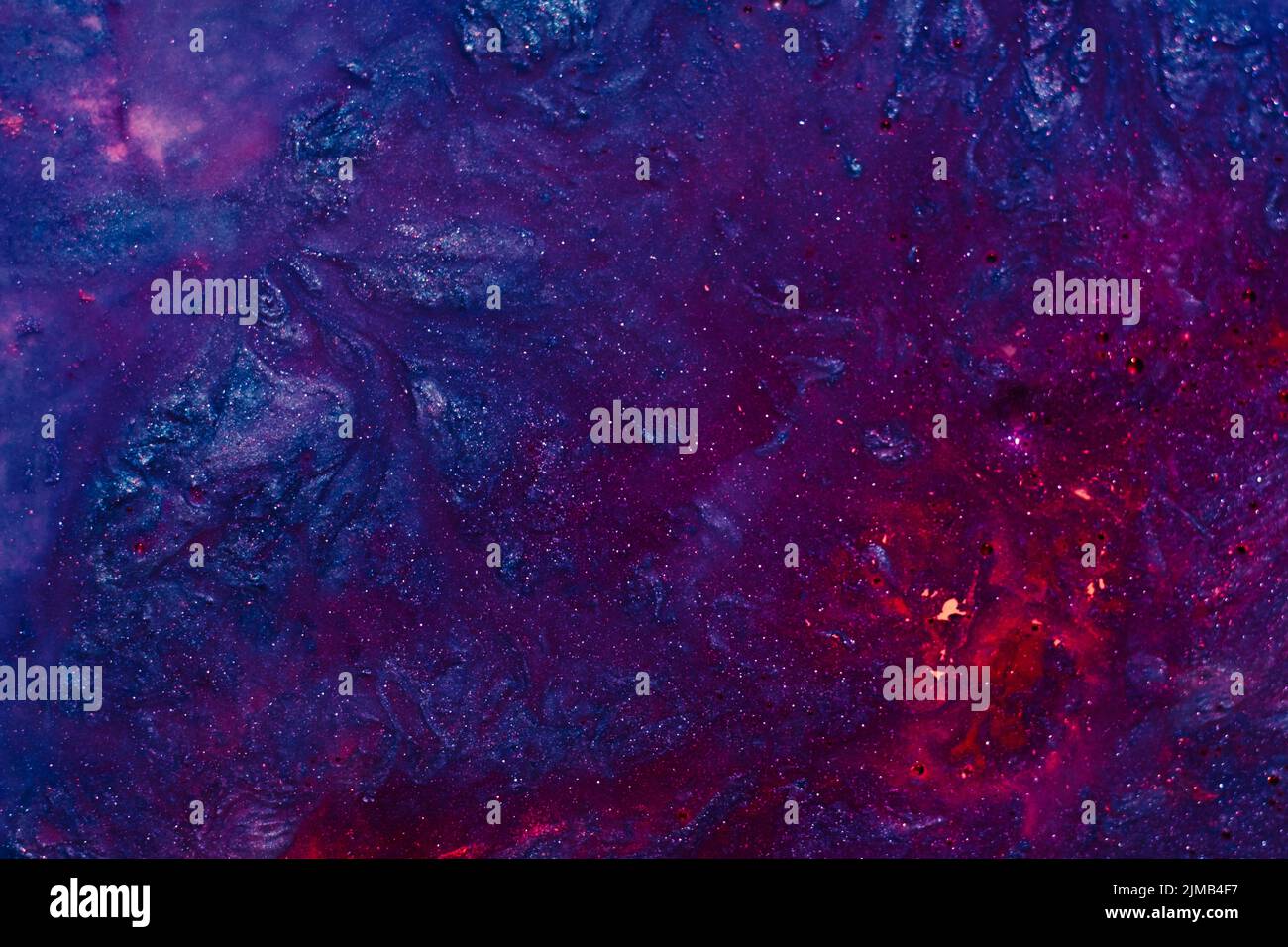 Abstrakt blau lila kosmische Farbe Kunst Hintergrund Stockfoto