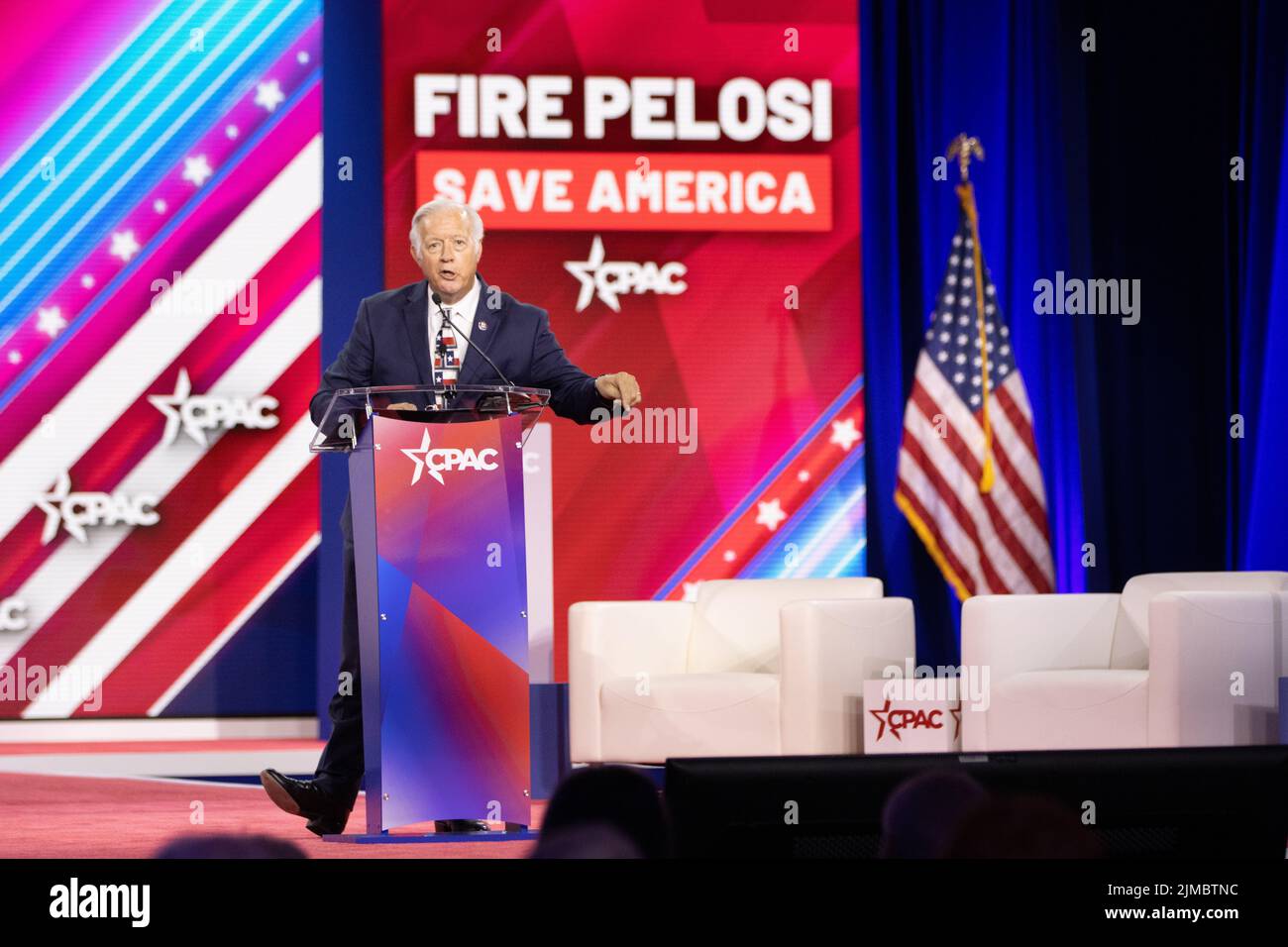 Dallas, USA. 05 August 2022. Randy Weber hält Bemerkungen auf der konservativen politischen Aktionskonferenz. Kredit: Valerio Pucci / Alamy Stockfoto