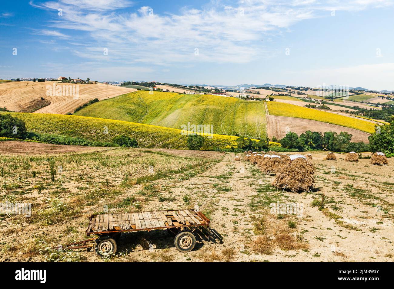 Schöne ländliche Landschaft in der Toskana, Italien Stockfoto