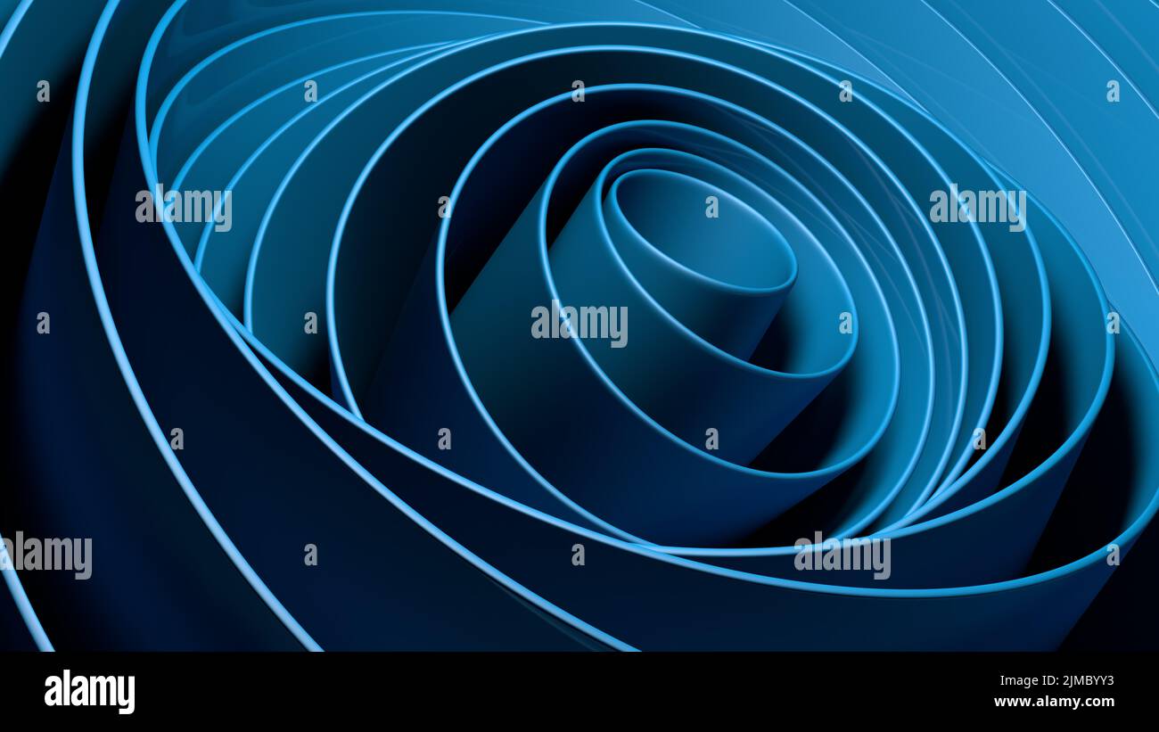 Abstrakter blauer Hintergrund mit Linien Stockfoto