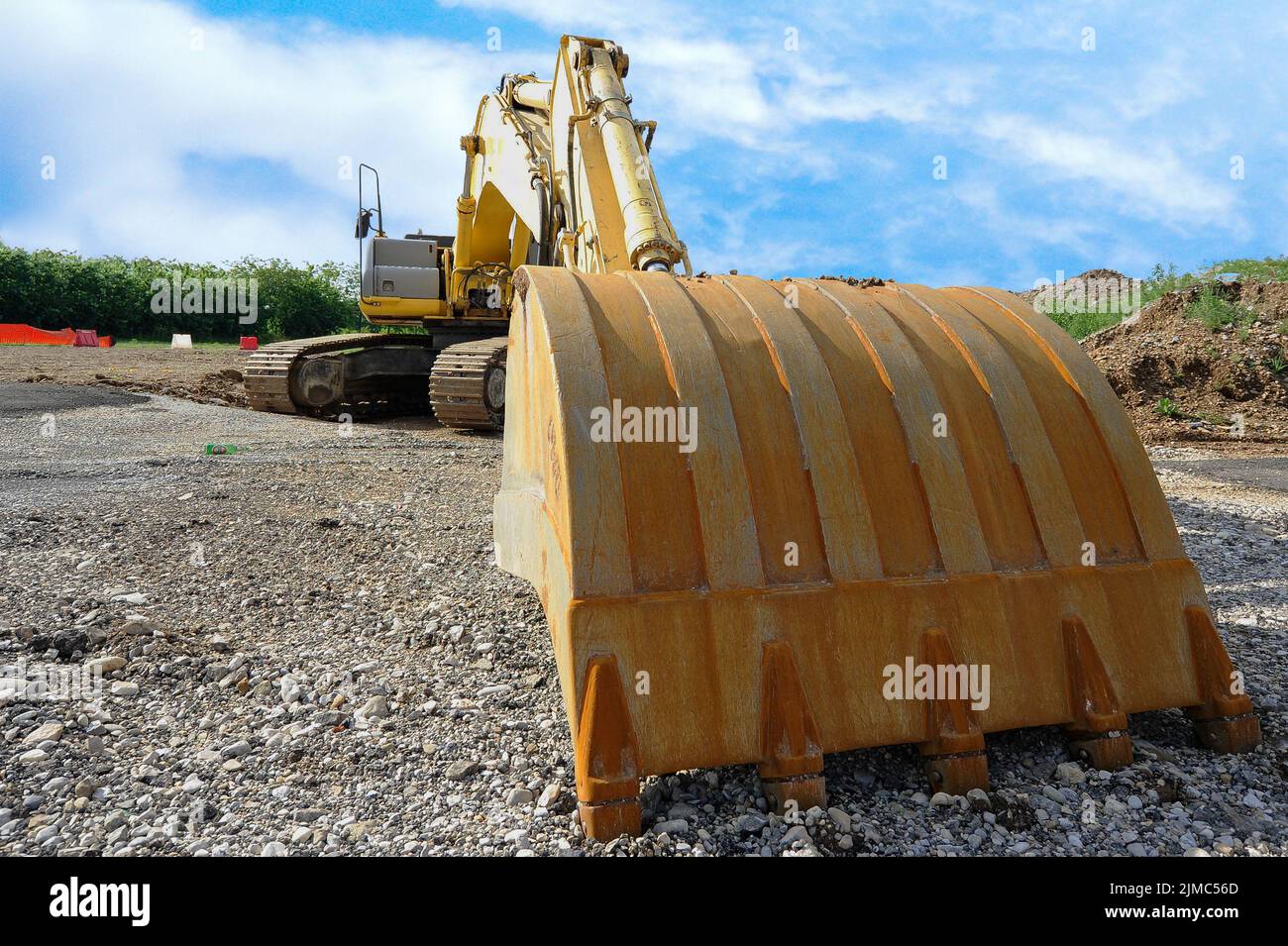 Die Schaufel Bagger. Stockfoto