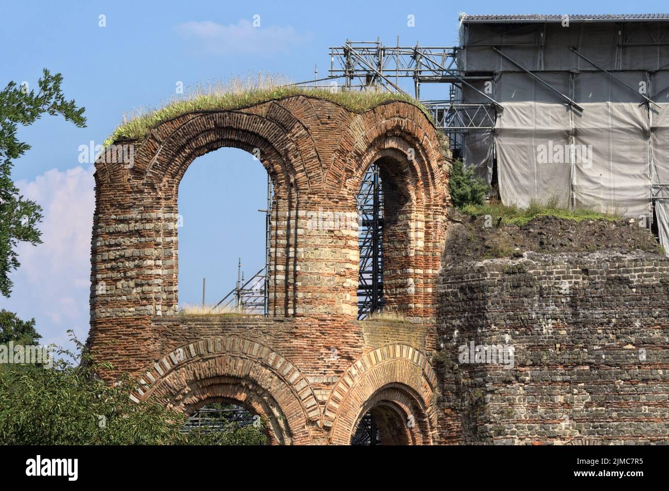 Trier - Kaiserthermen, Römisches Bad, Deutschland Stockfoto