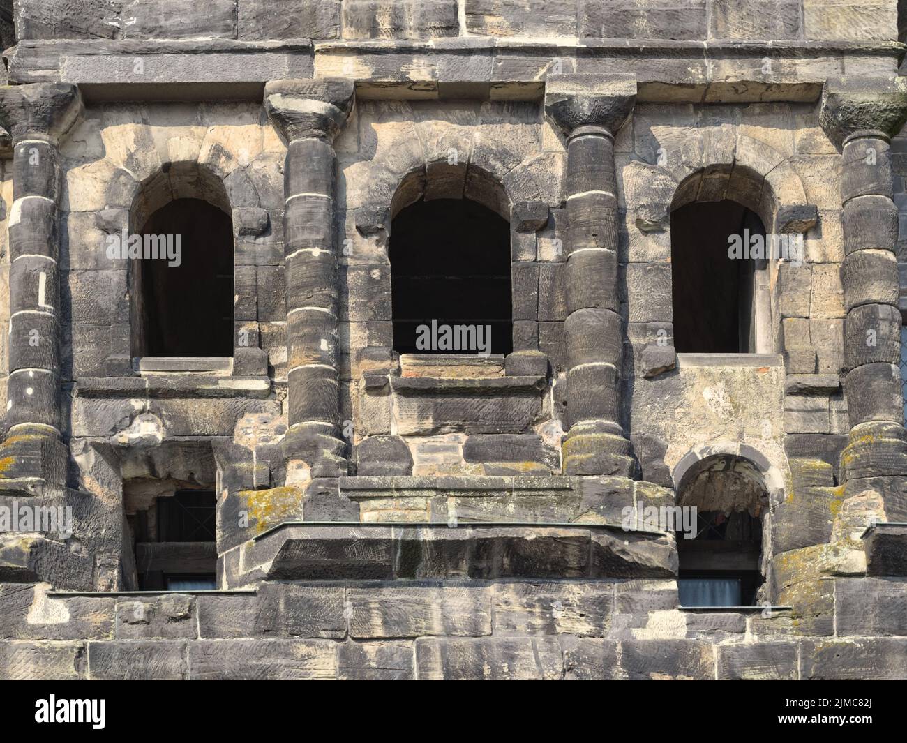 Trier - Römisches Stadttor, Porta Nigra, Deutschland Stockfoto