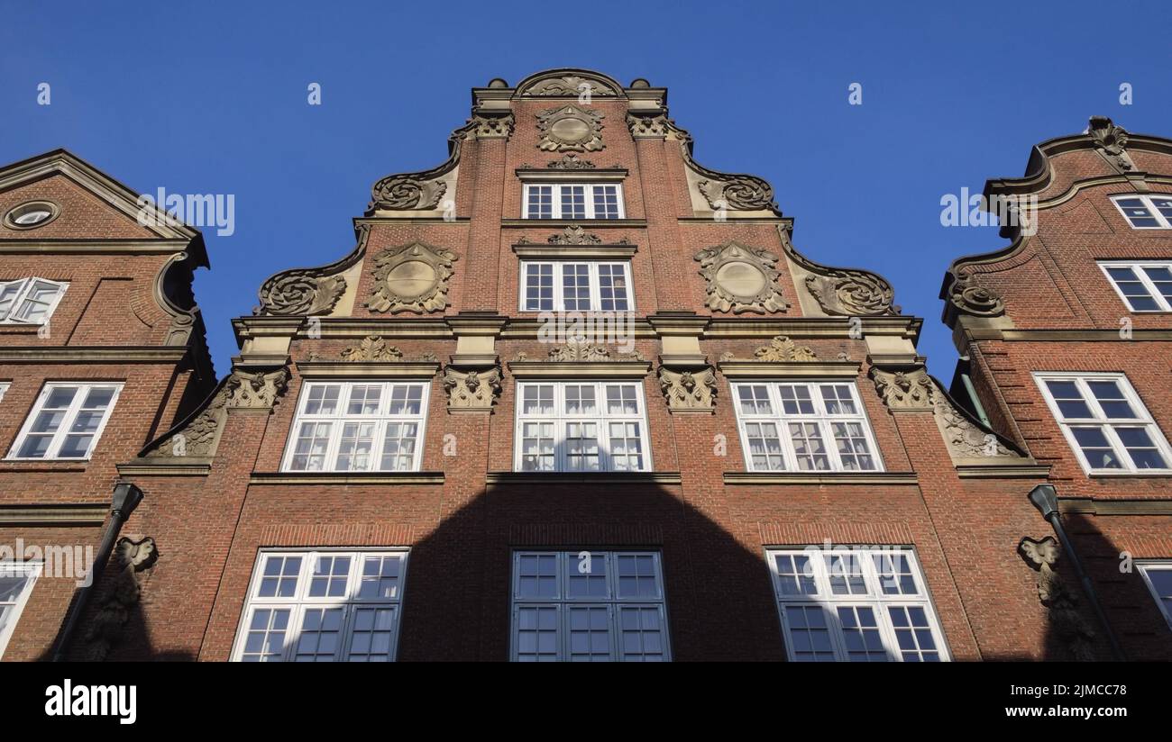 Hamburg - Rekonstruktion barocker Stadthäuser, Deutschland Stockfoto