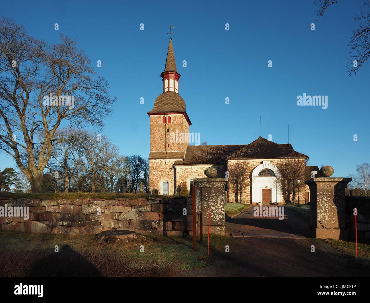 St. Olaf Kirche, Jomala, Aland Stockfoto