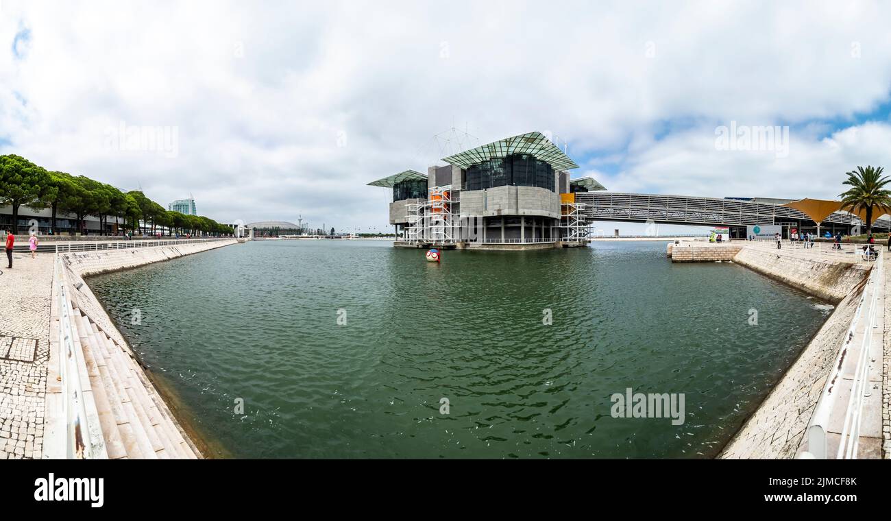 Lisbon Oceanarium, Ozeaneum, Nations Park, Portugal, juli 2017 Stockfoto