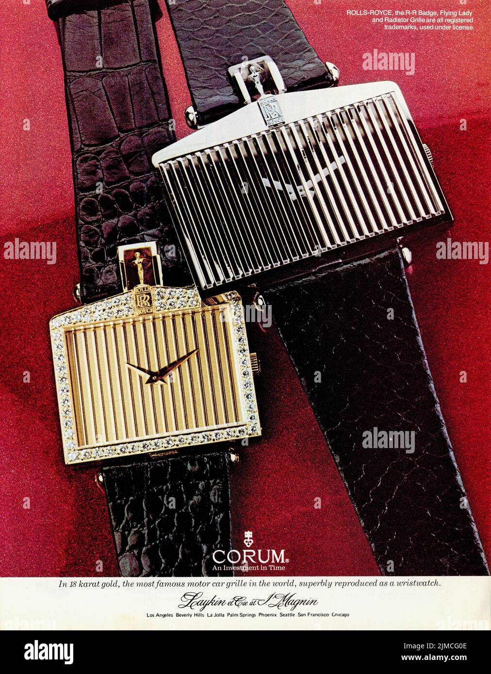 Werbespot des Magazins „Town & Country“ im Juni 1978, USA Stockfoto