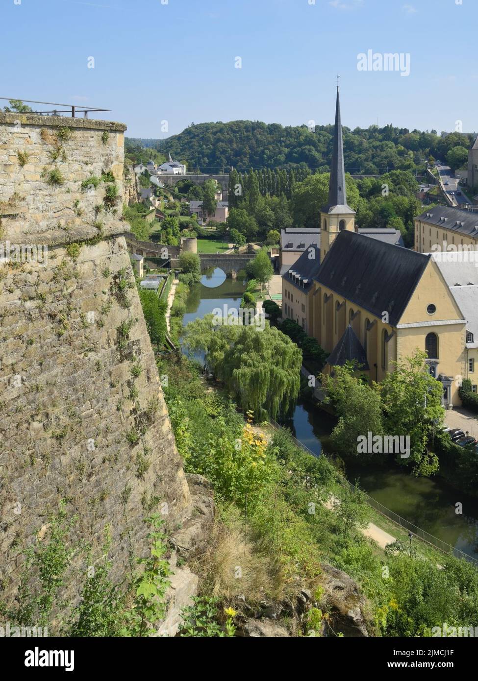 Luxemburg Stadt - Alzette Tal, Luxemburg Stockfoto