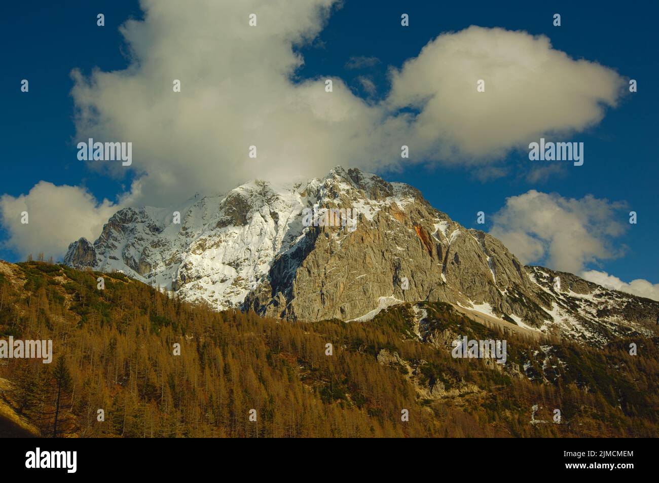 Berge im Triglav Nationalpark Slowenien Stockfoto