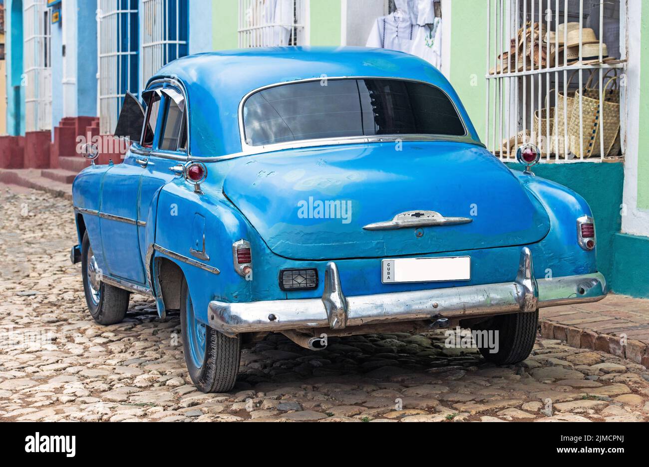 Kubanischer Oldtimer in Trinidad Stockfoto