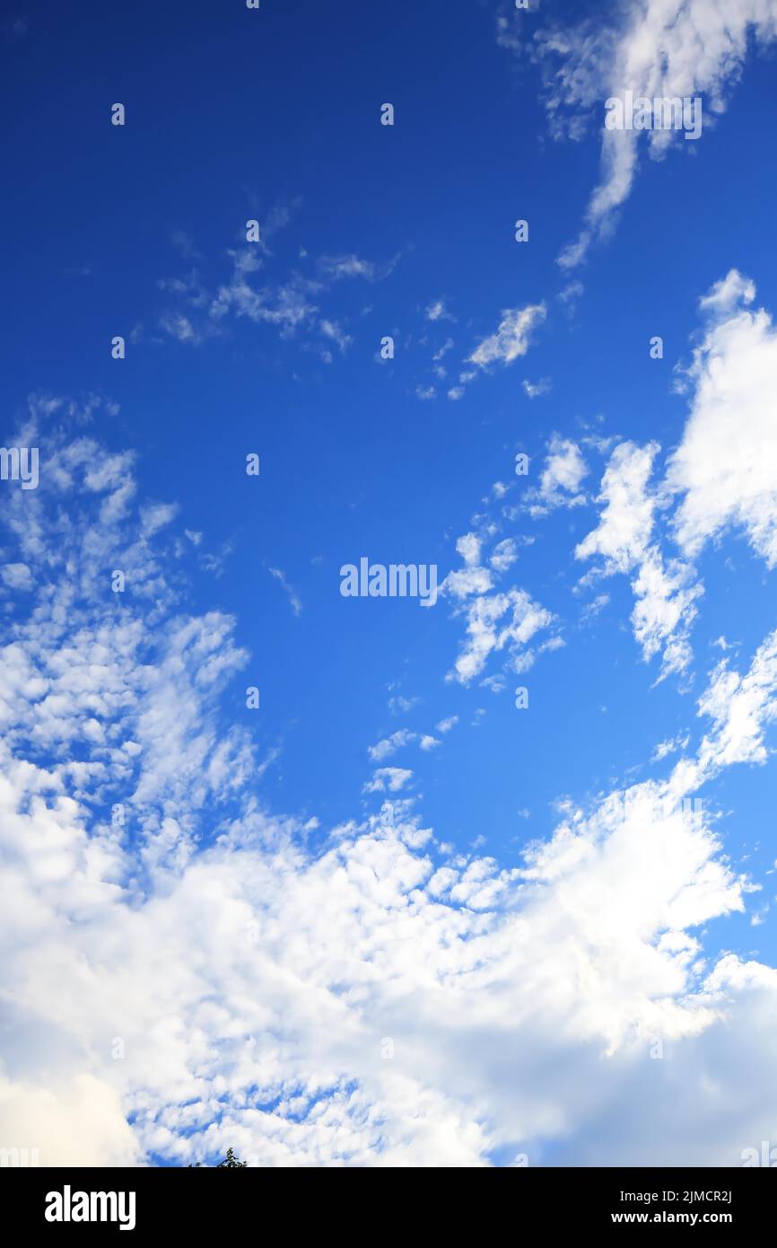 Weiße Wolken mit blauem Himmel Stockfoto