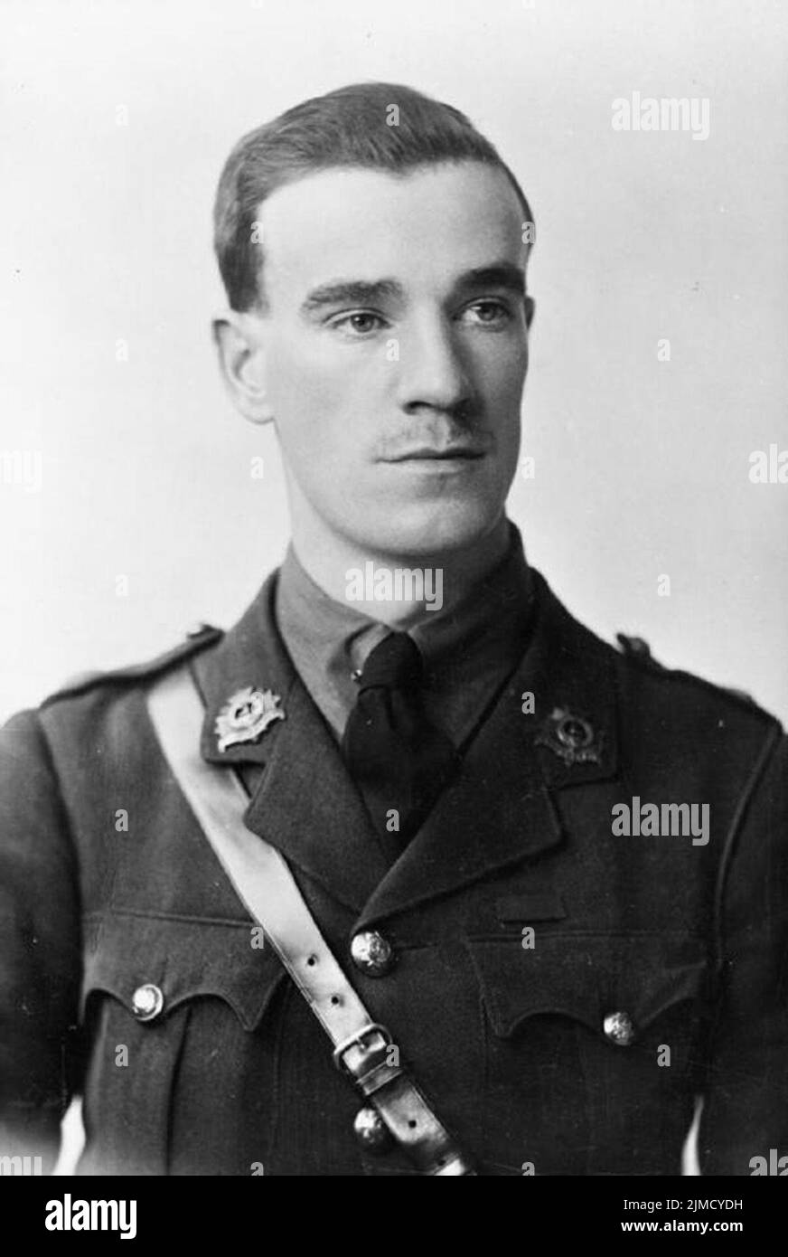 Leutnant Tom Edwin Adlam wurde während der Schlacht an der Somme mit dem Victoria-Kreuz ausgezeichnet Stockfoto