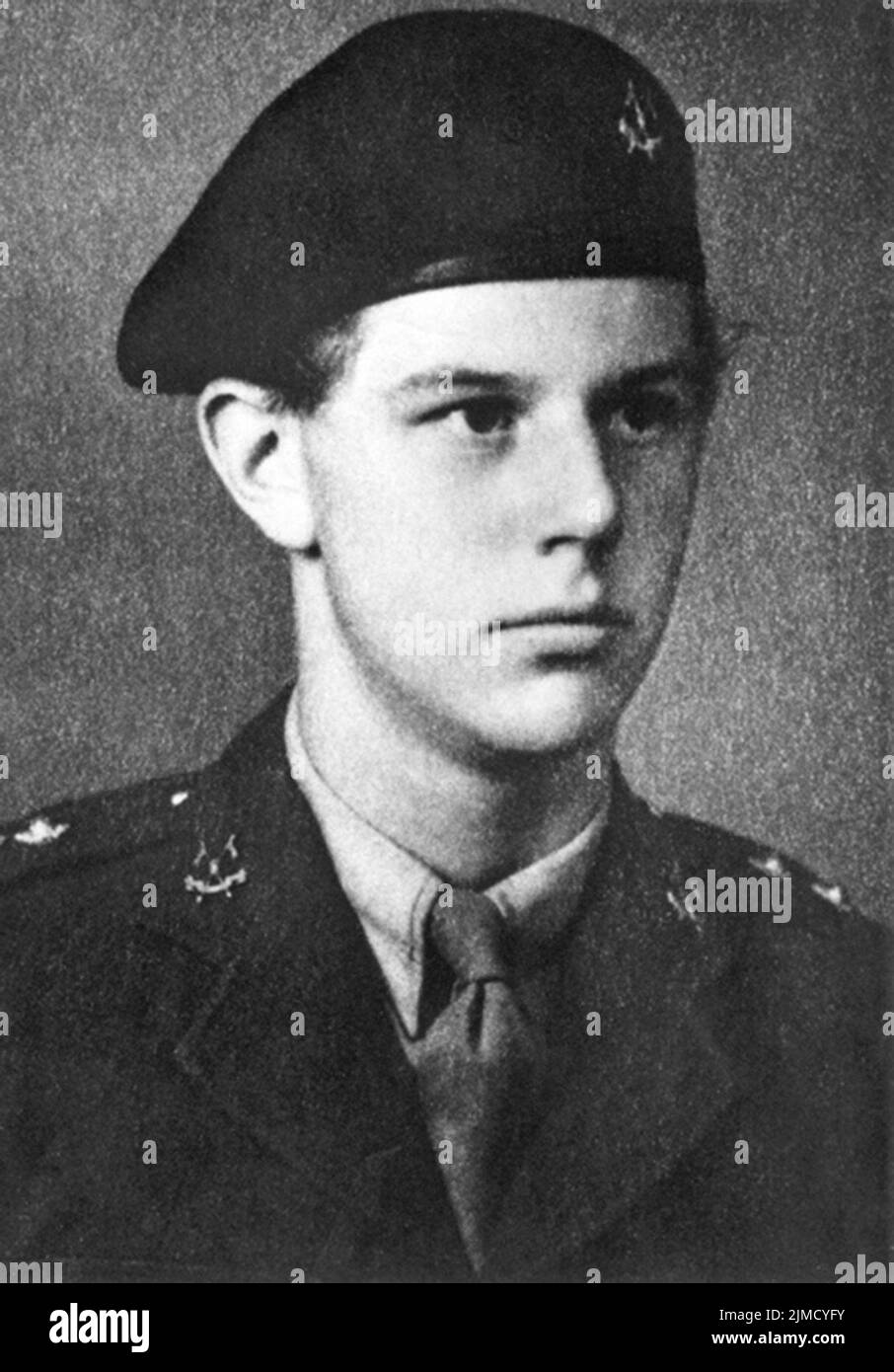 Leutnant (amtierender Hauptmann) Michael Allmand, der am 3/6. Gurkhas für seine Aktionen an der Pin HMI Road Bridge, Burma, am 23. Juni 1944, posthum ein Victoria-Kreuz erhielt. Stockfoto
