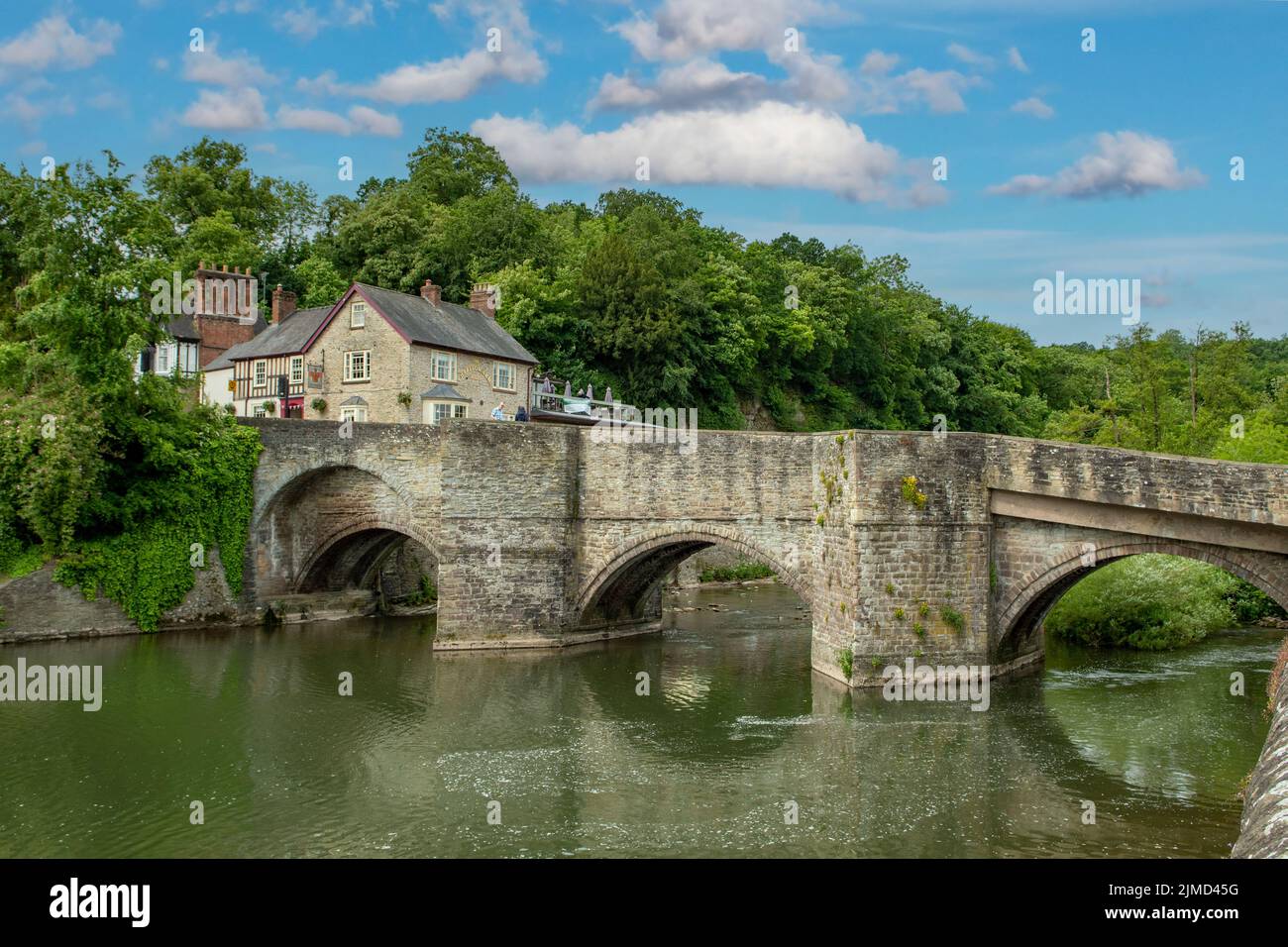 Brücke über den Fluss Teme, Ludlow, Shropshire, England Stockfoto