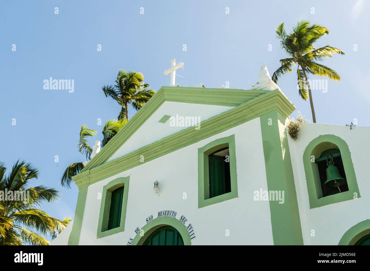 Schöne Aussicht auf die Kapelle St. Benedi (Capela de SÃ£o Benedito) Stockfoto