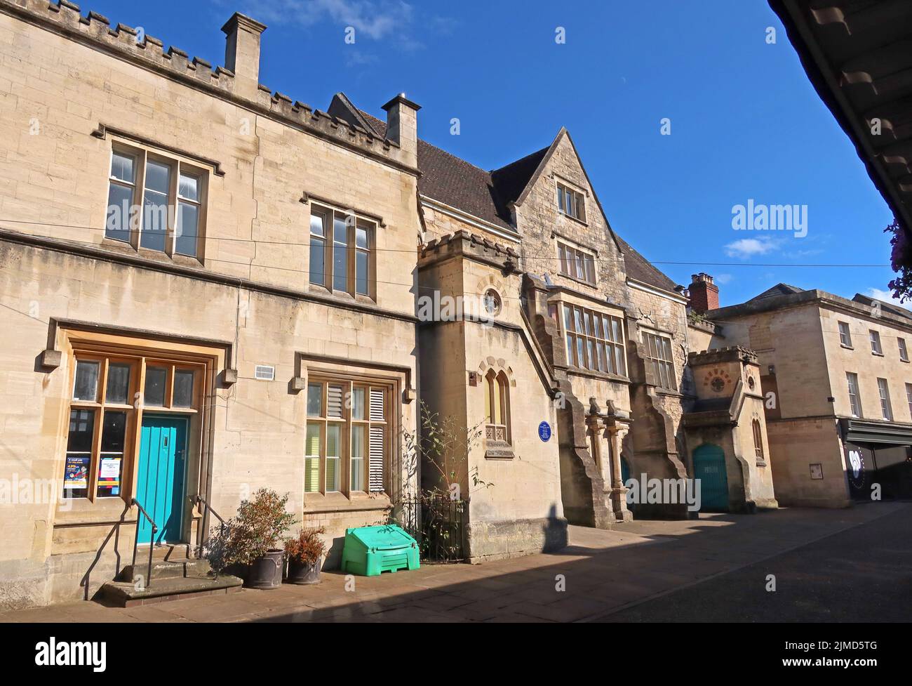 Altes Rathaus, Gemeindegebäude, The Shambles, Stroud, Gloucestershire, ENGLAND, GROSSBRITANNIEN, GL5 1AP Stockfoto