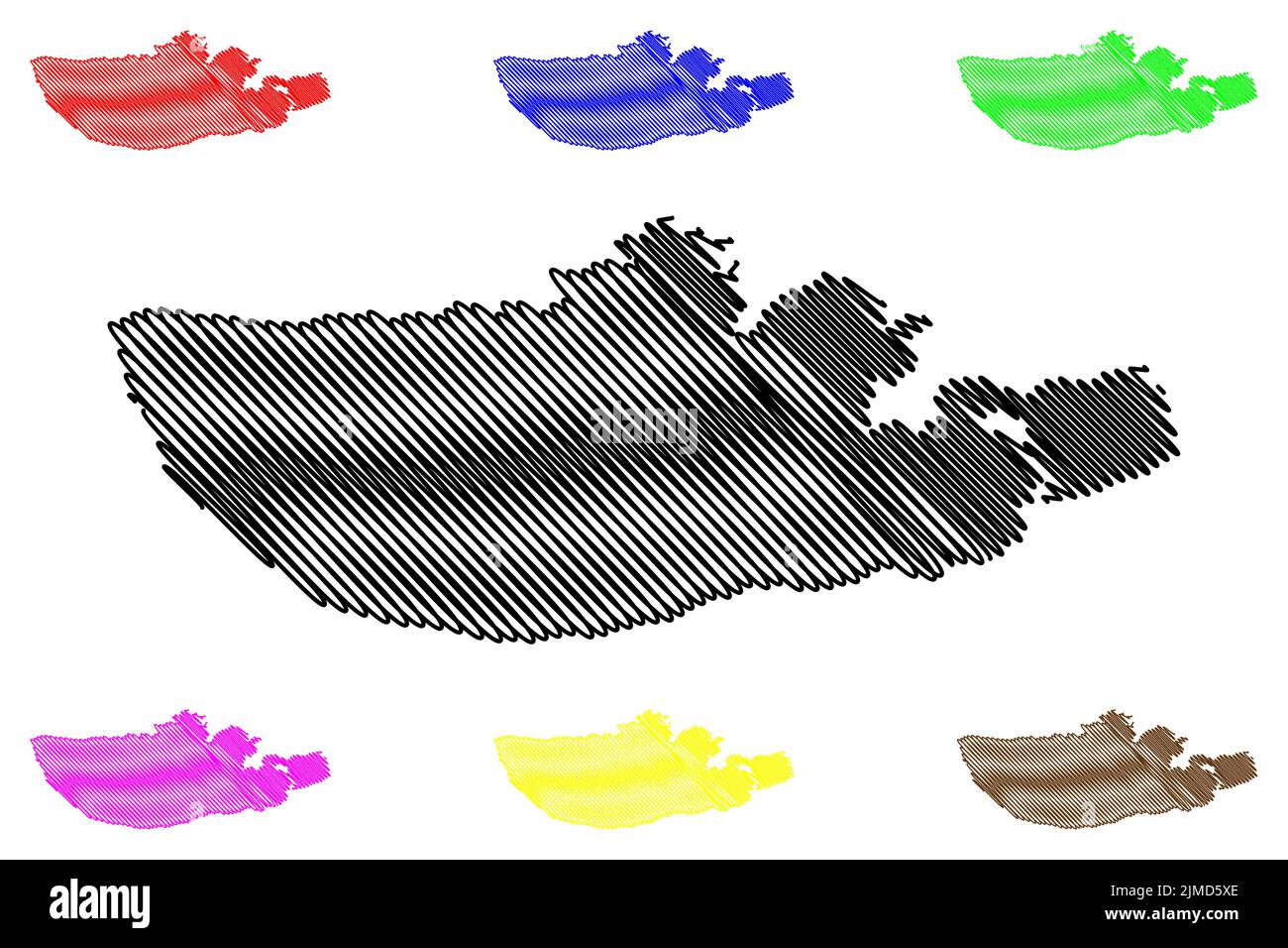 Insel Sula (Königreich Norwegen) Karte Vektorgrafik, Skizze Sula Karte Stock Vektor