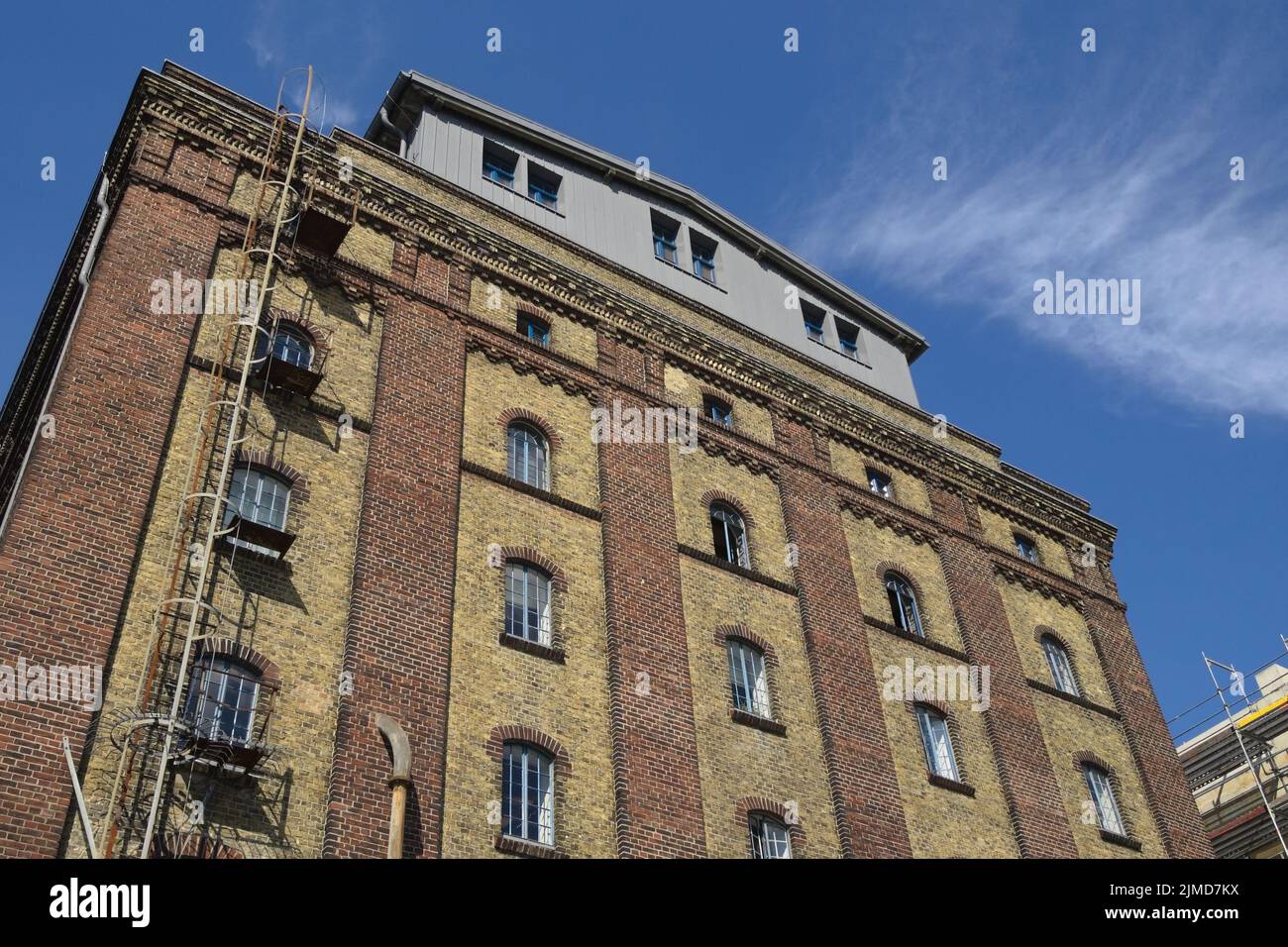 MÃ¼nster - Alte Lagerhalle am Stadthafen, Deutschland Stockfoto