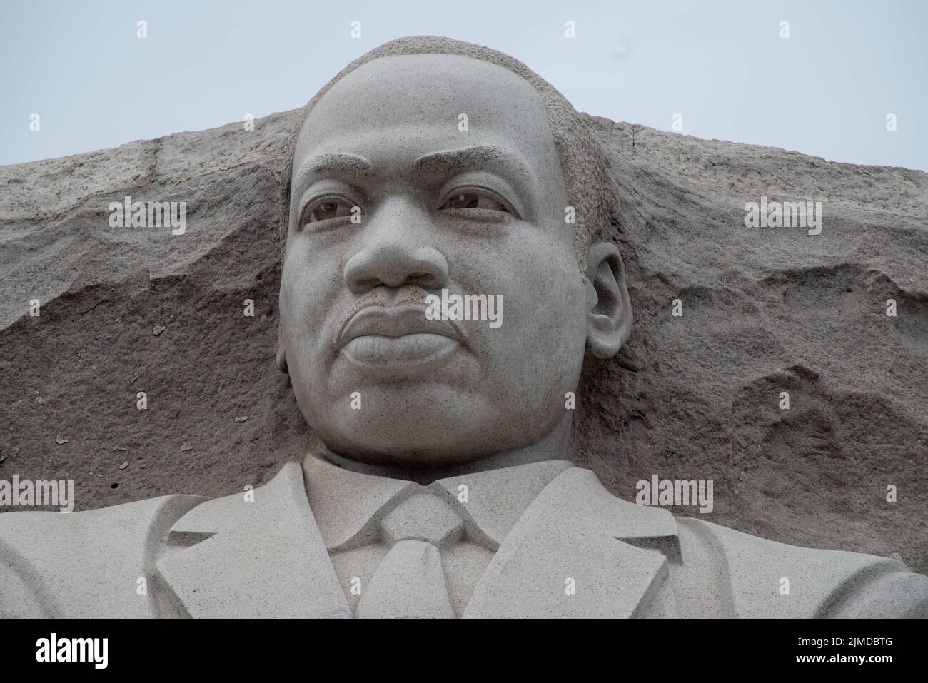 Dr. Martin Luther King Jr. Gedenkwand aus der Nähe. Stockfoto