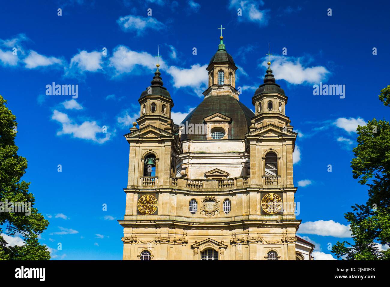 Kloster und die Kirche der Heimsuchung mit blauem Himmel Stockfoto