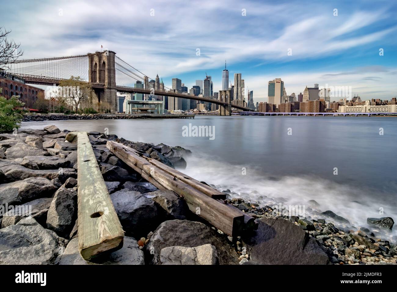 Skyline von New york, panoramablick auf manhattan Stockfoto