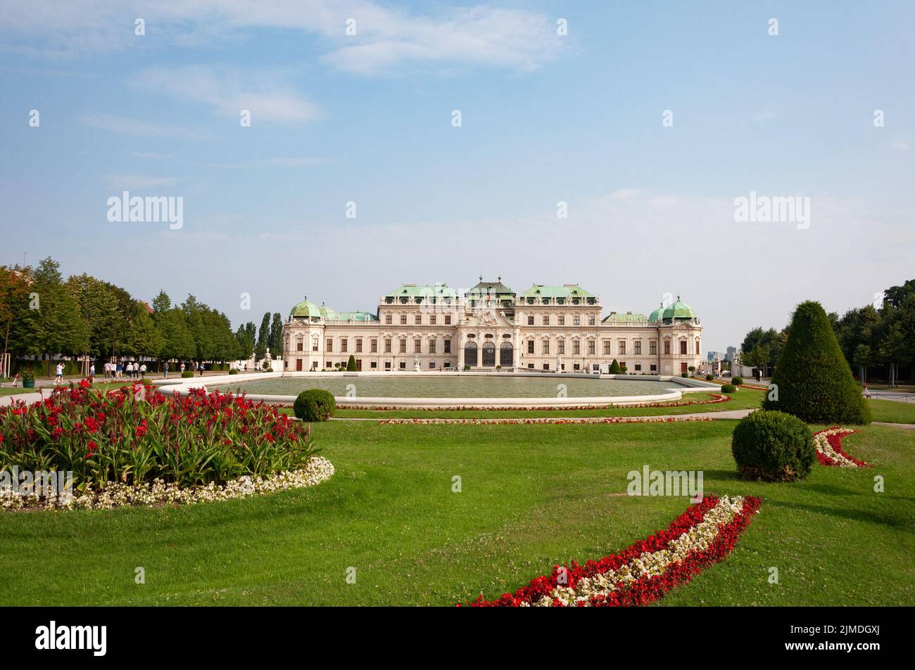 Belvedereâ €™s Oberer Palast Stockfoto