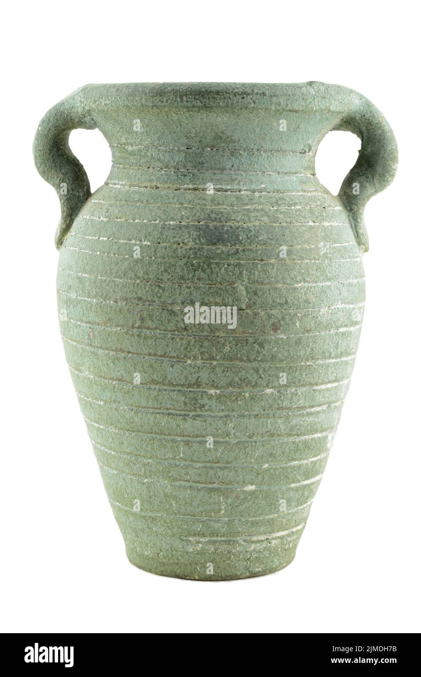 Vase Aus Grünem Tonerde Stockfoto