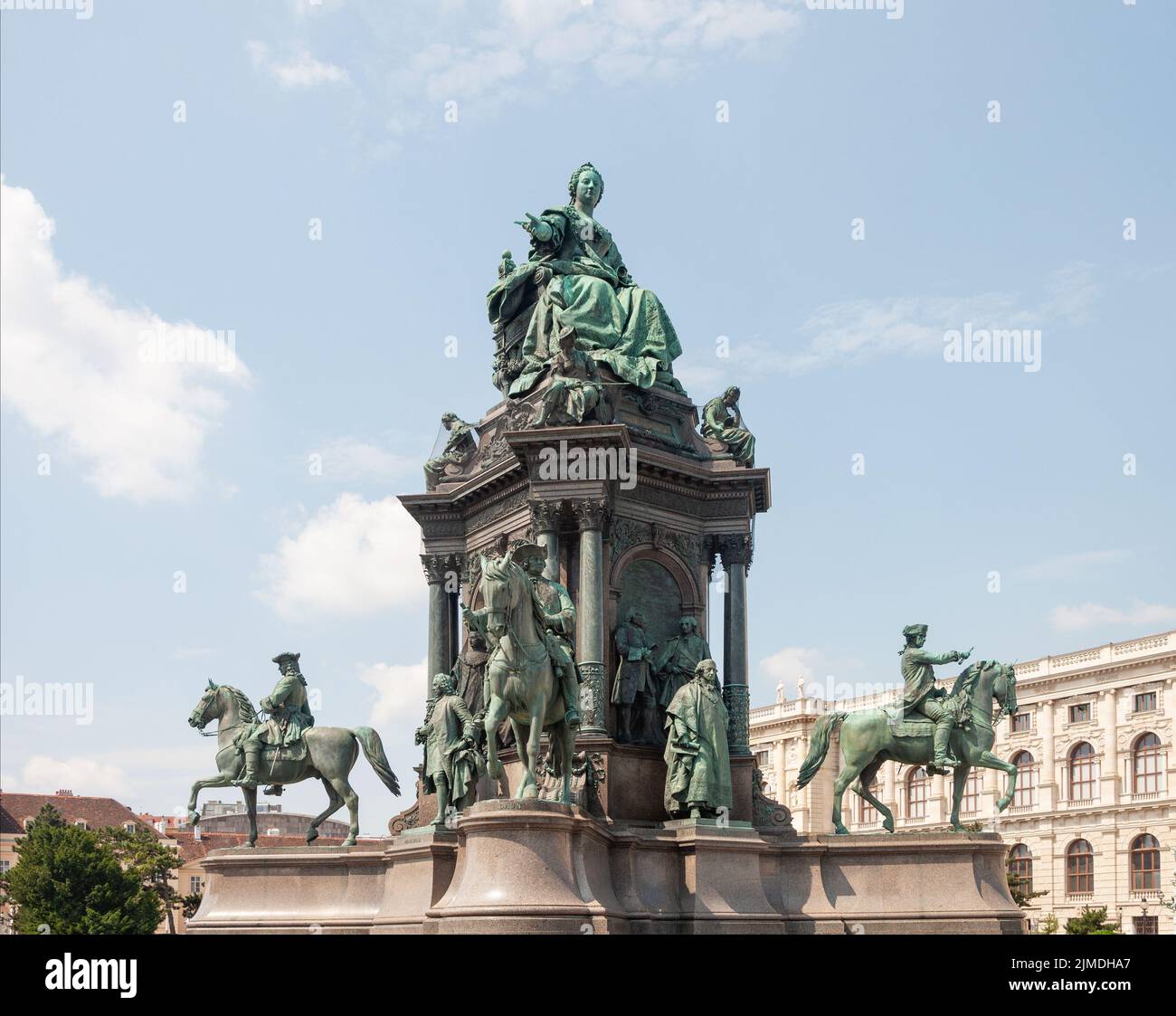 Denkmal der Kaiserin Maria Theresia in Wien Stockfoto