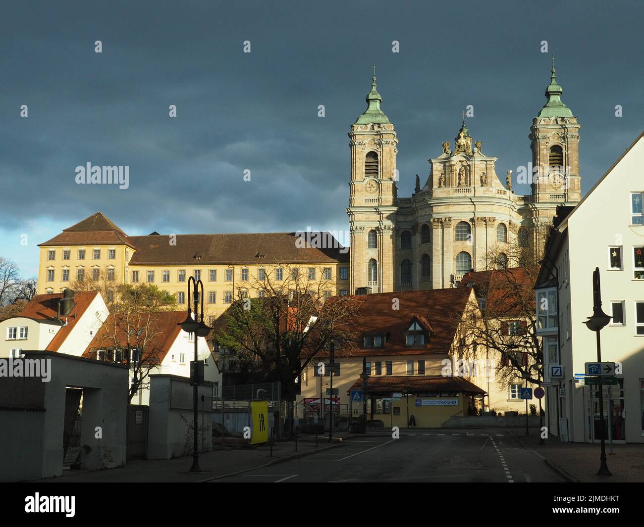 Basilika und Klostergebäude in Weingarten (WÃ¼rtt.) Stockfoto