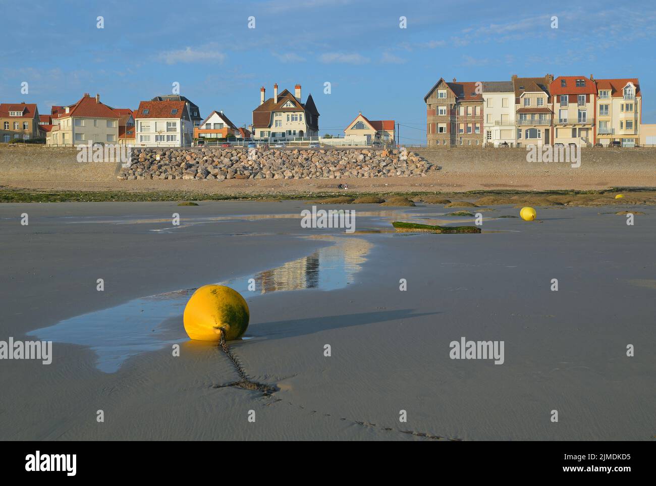 Opal Coast zwischen Ambleteuse und Audresselles, Normandie Stockfoto