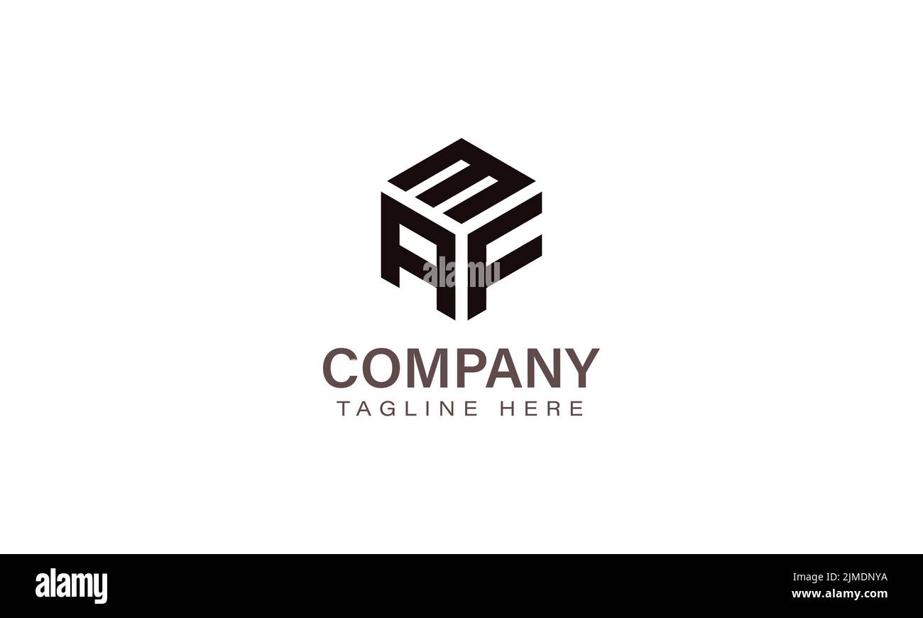 MAF-Logo, drei-Buchstaben-Logo, Alphabet M A F Hexagon-Form Vektor-Symbol-Vorlage Stock Vektor