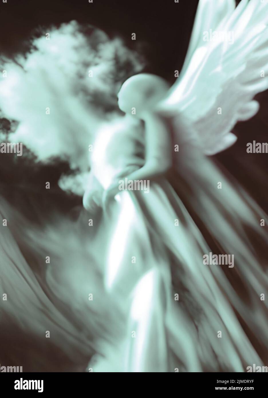 Engelstherapie, konzeptuelle Illustration Stockfoto