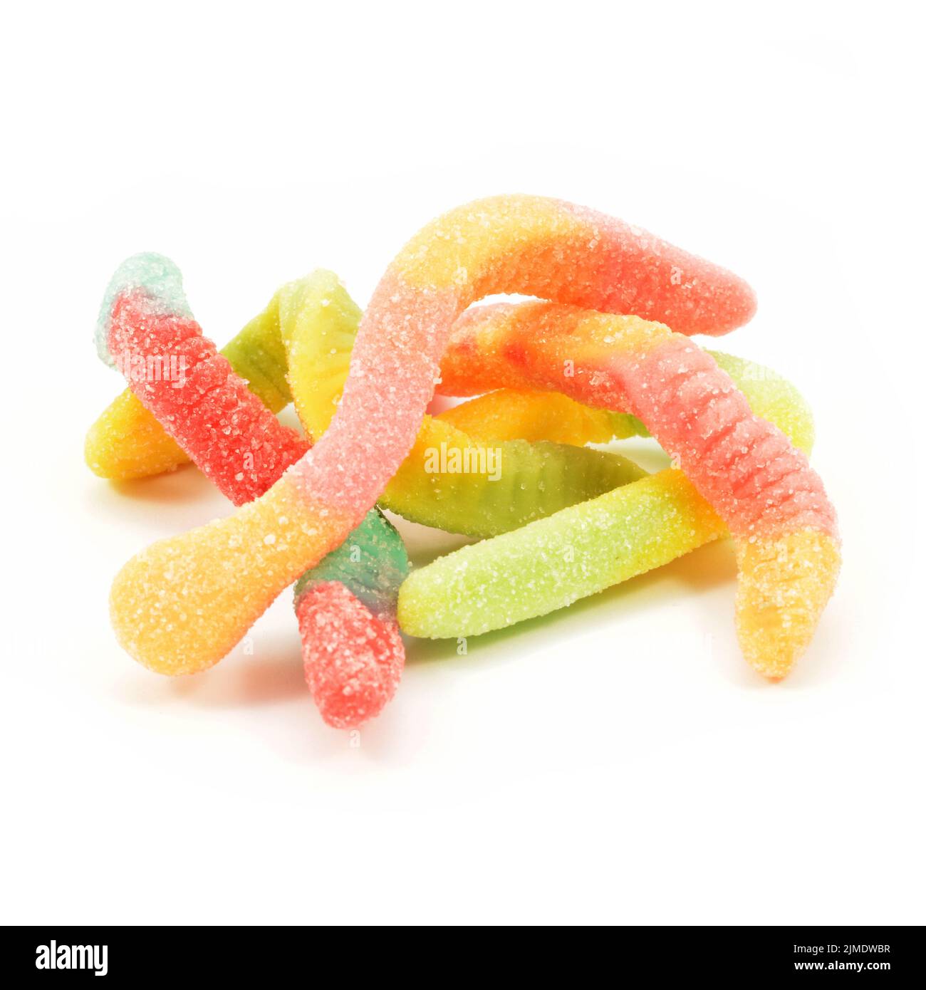 Saure Gummiwürmer Stockfoto