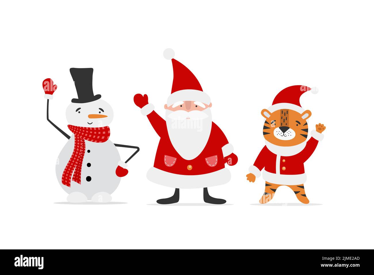 Sammlung von Weihnachten und Neujahr Zeichen. Stock Vektor