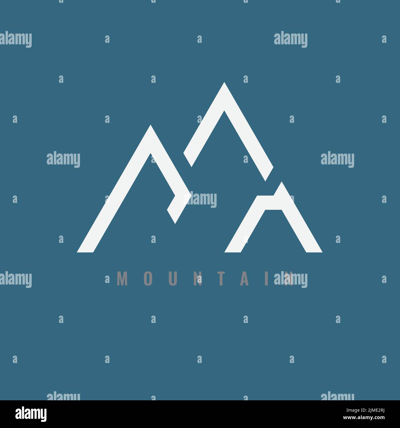 Abstraktes Bergsymbol für Ihr Logo-Design. Stock Vektor