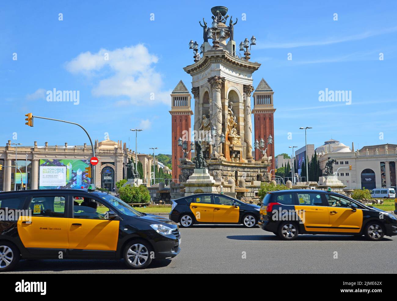 Placa dÂ´Espana, Barcelona, Spanien Stockfoto