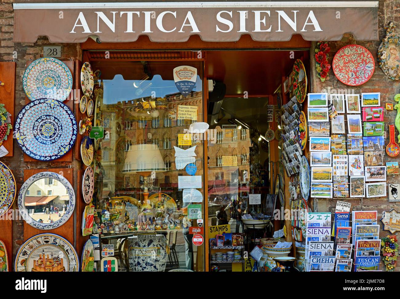 Souvenirladen, Siena, Italien Stockfoto