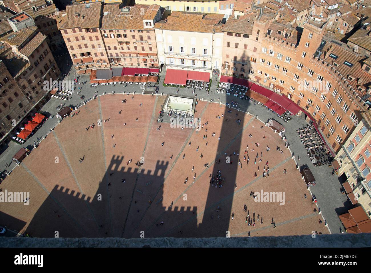 Siena, Piazza del Campo , Toskana, Italien Stockfoto