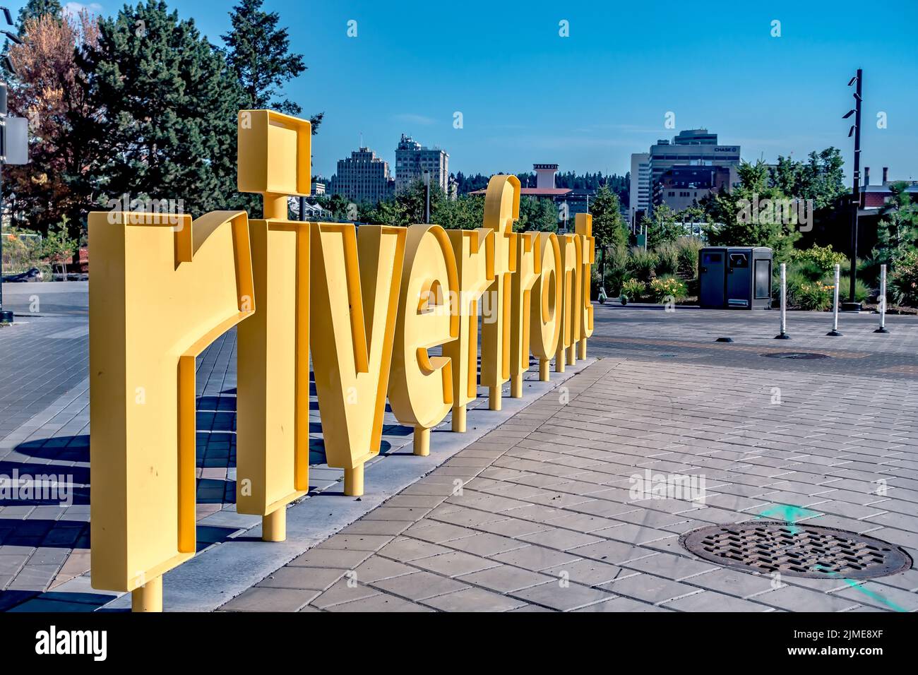 Riverfront Park an einem sonnigen Tag, Spokane, Washington, usa. Stockfoto