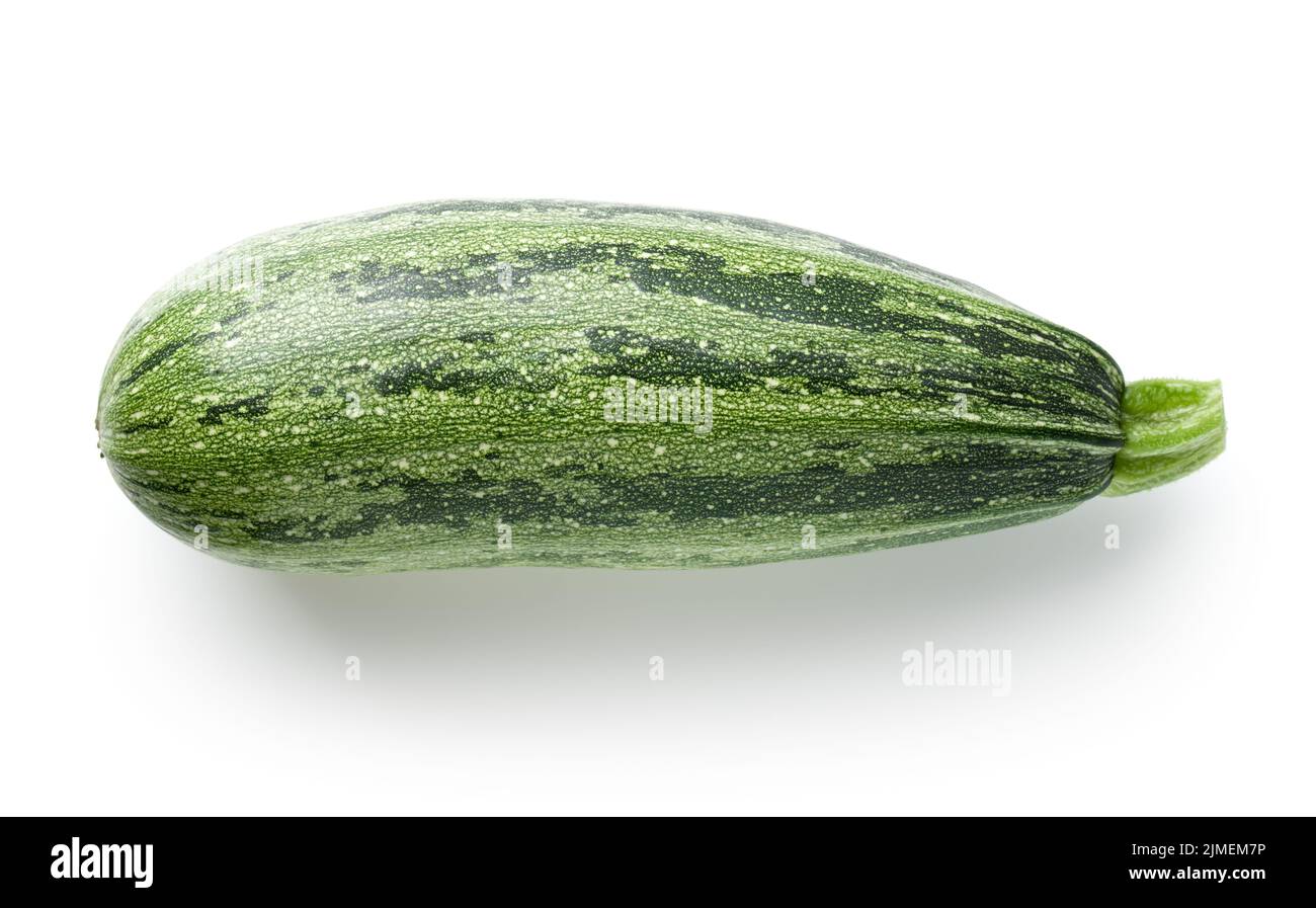 Zucchini Isoliert Auf Weißem Hintergrund Stockfoto