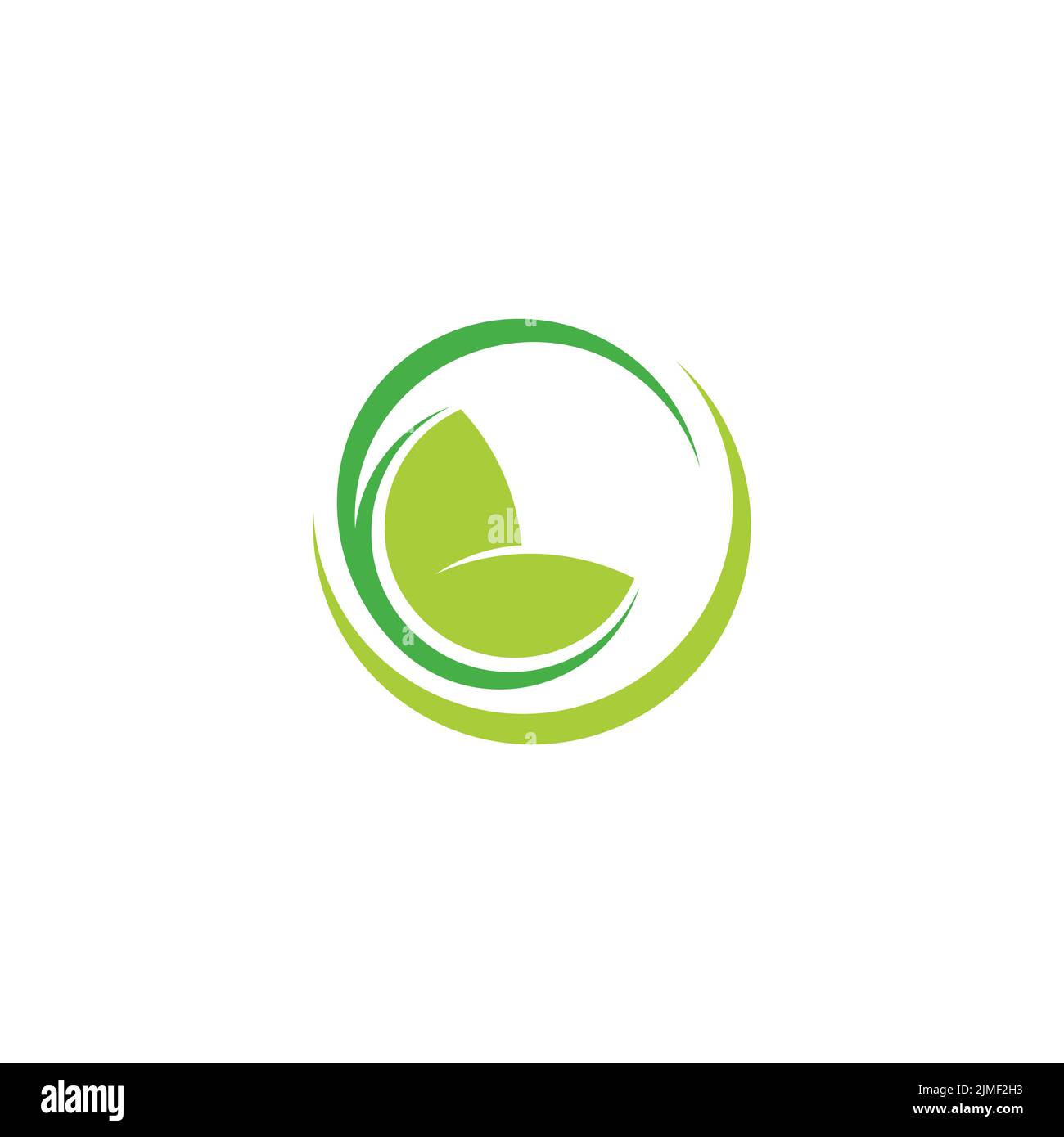 Kreisbewegung Bunte Blatt geometrische Logo Vektor Stock Vektor
