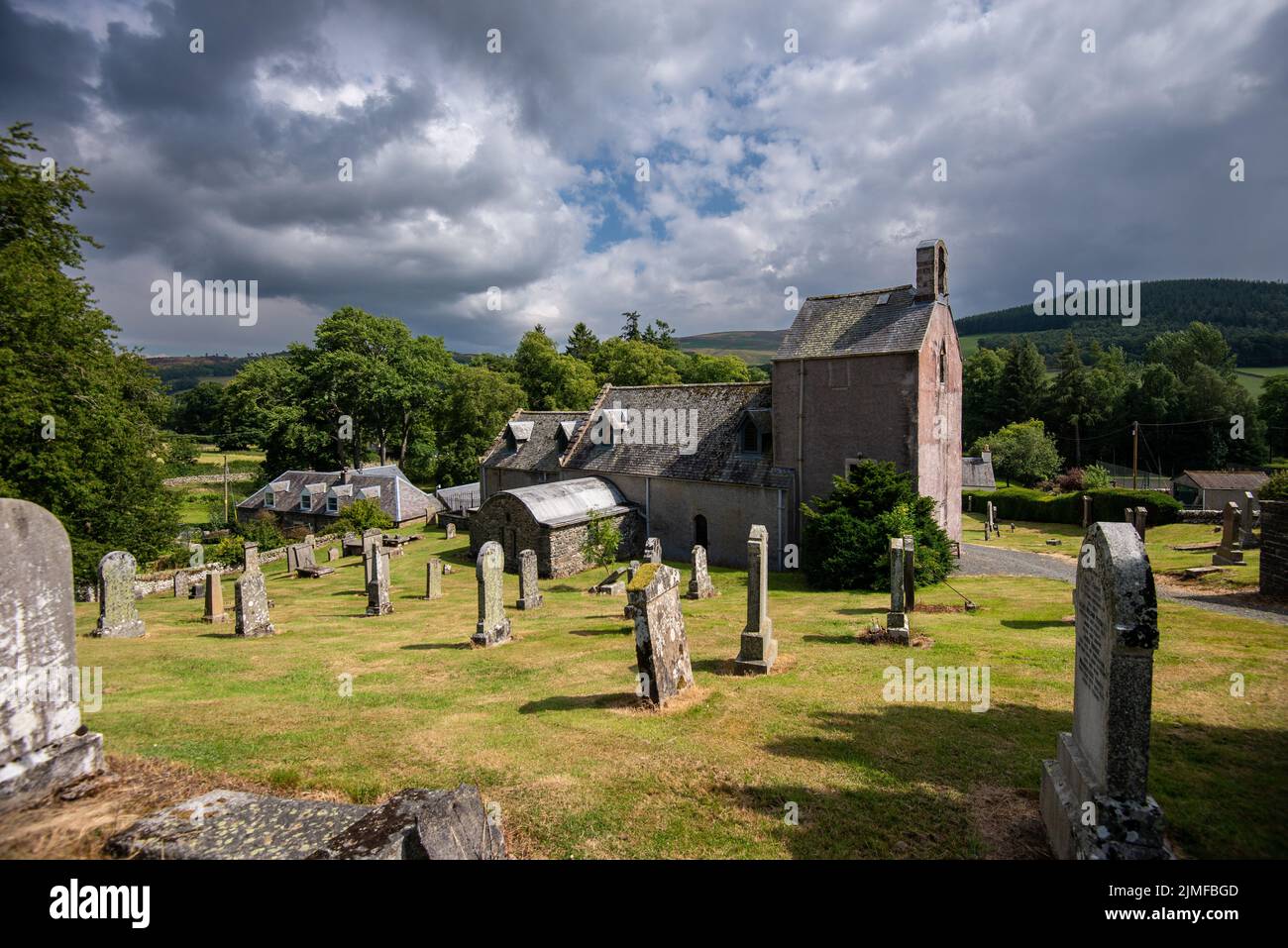 Stobo Kirk, Tweeddale, Scottish Borders, Schottland, Großbritannien Stockfoto