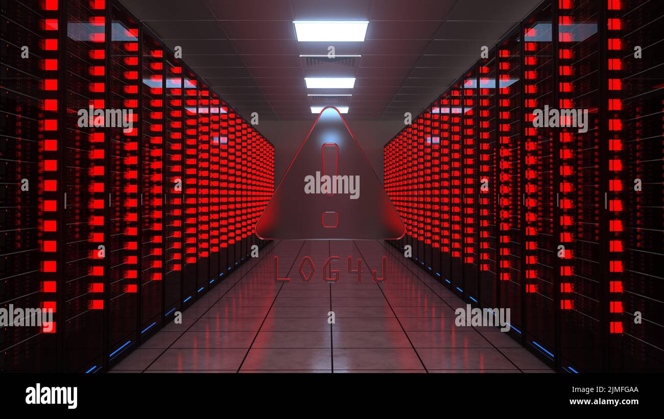 Sicherheitslücke log4j Stockfoto