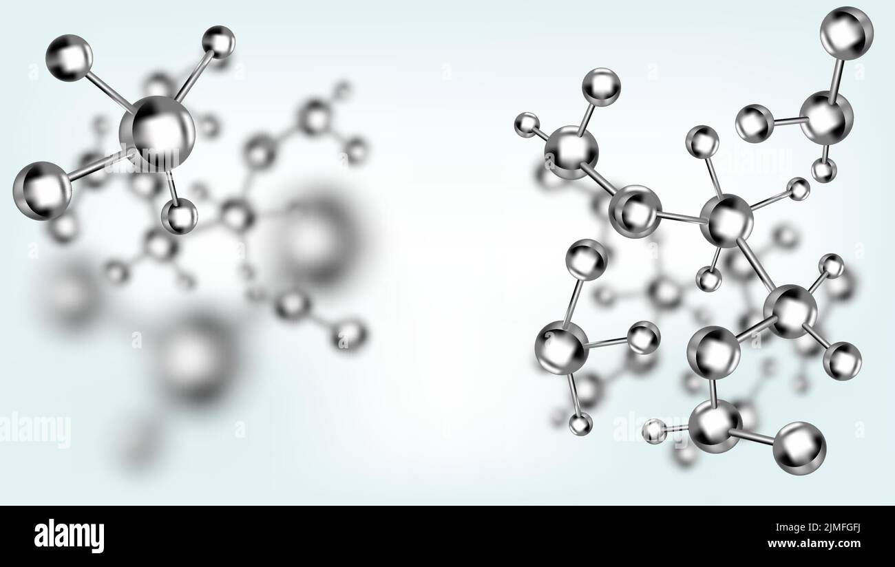 Abstrakte Moleküle entwerfen. Vektor-Illustration. Stock Vektor