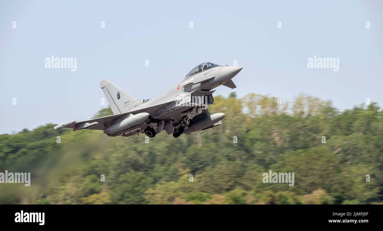 Italienische Luftwaffe Eurofighter EF2000A beim Royal International Air Tattoo Stockfoto